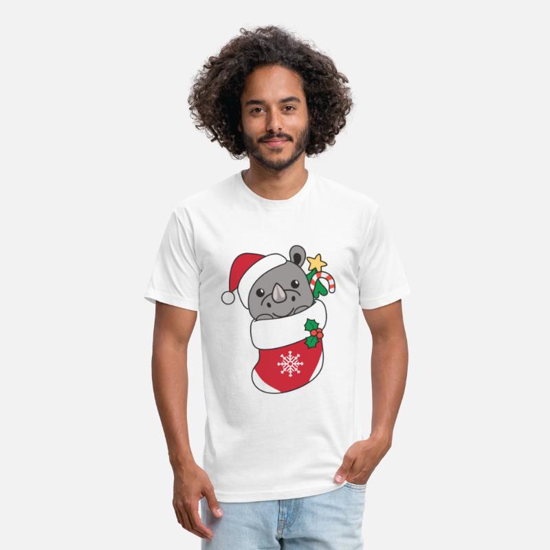 Rhinoceros Christmas Snow Winter Animals