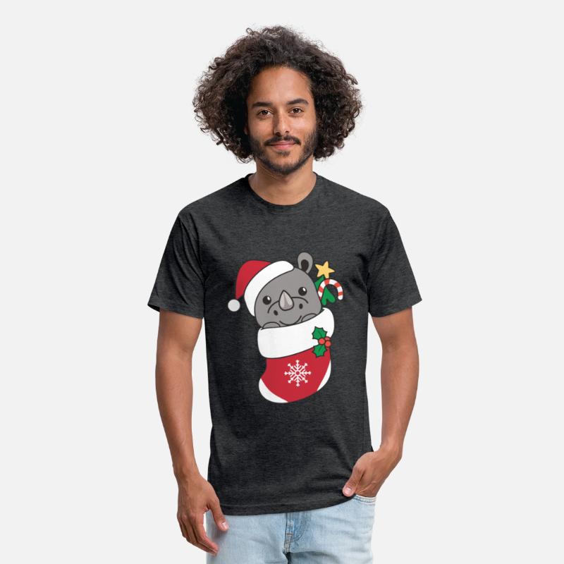 Rhinoceros Christmas Snow Winter Animals