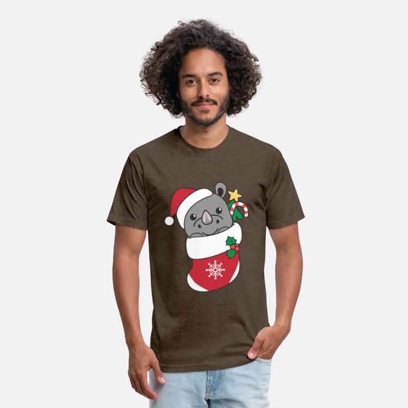 Rhinoceros Christmas Snow Winter Animals