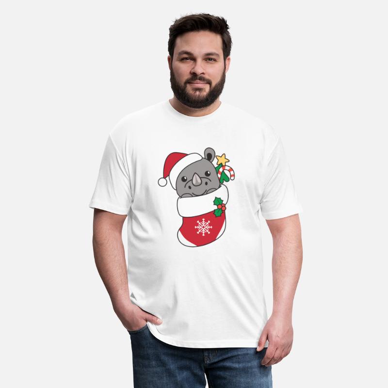 Rhinoceros Christmas Snow Winter Animals