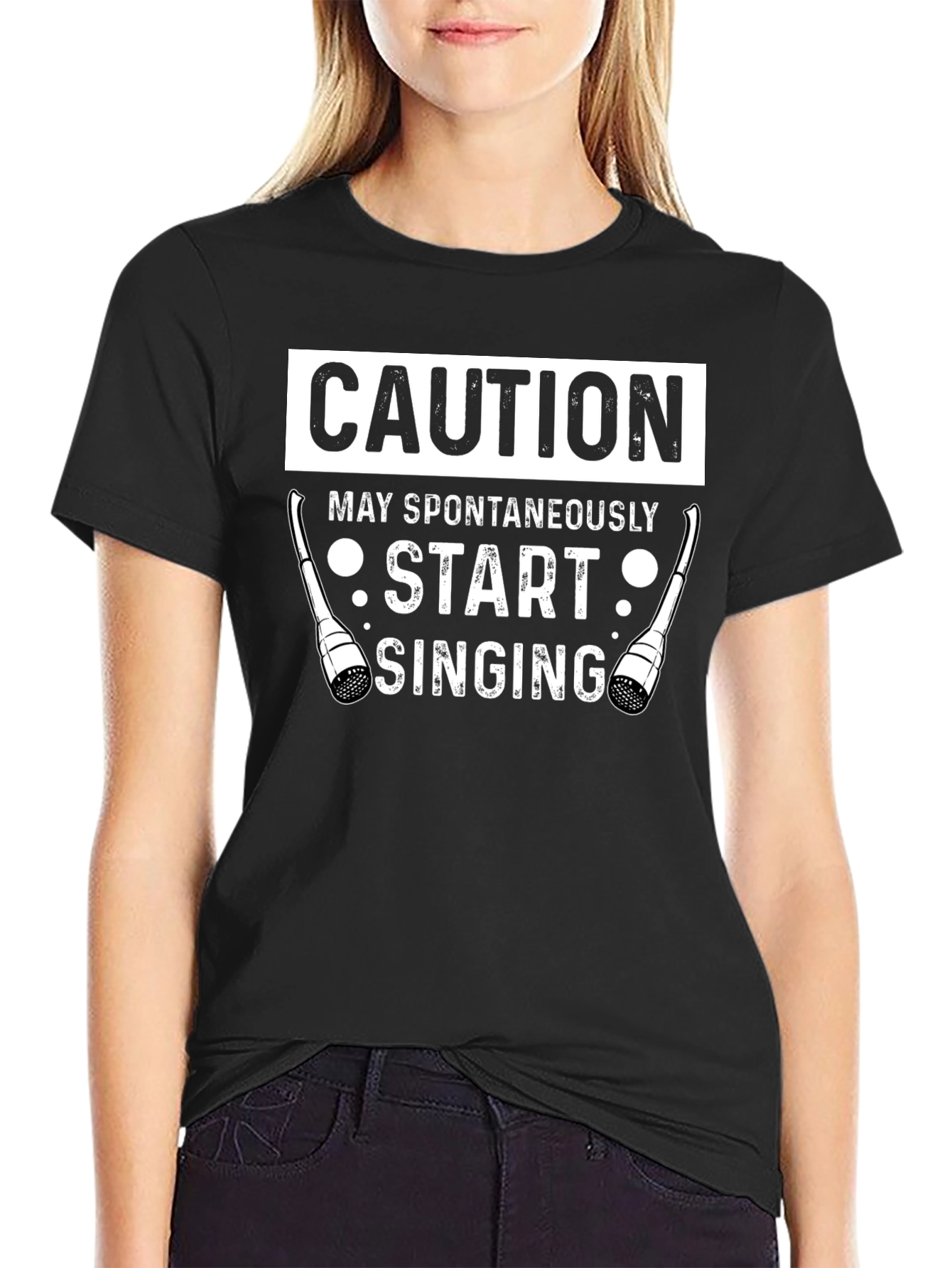 Caution May Spontaneously Start Singing Funny T-Shirt
