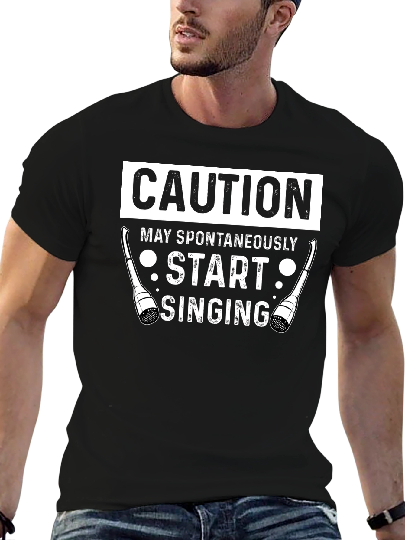 Caution May Spontaneously Start Singing Funny T-Shirt