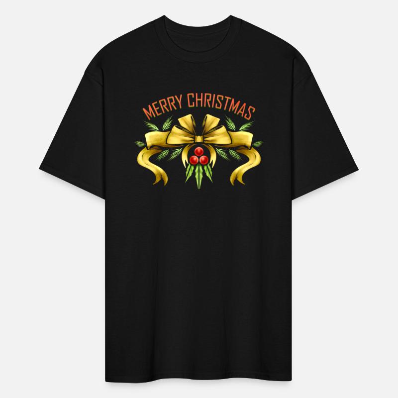 Ribbon Mistletoe Merry Christmas