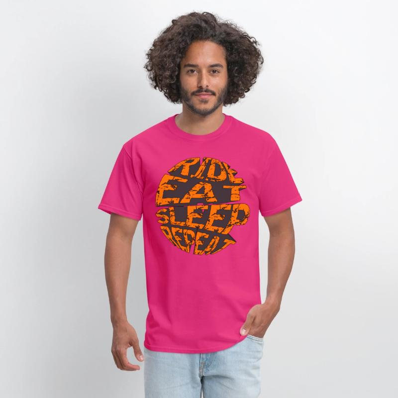 RIDE EAT SLEEP REPEAT RETRO MOUNTAIN BIKE