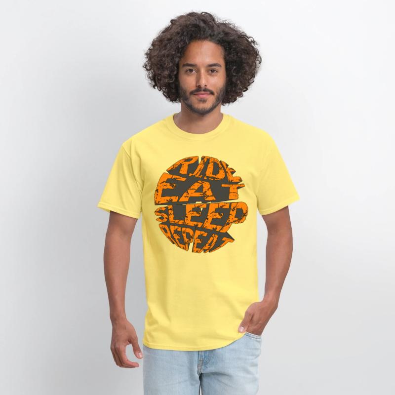 RIDE EAT SLEEP REPEAT RETRO MOUNTAIN BIKE