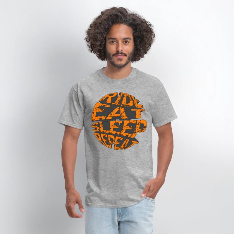RIDE EAT SLEEP REPEAT RETRO MOUNTAIN BIKE