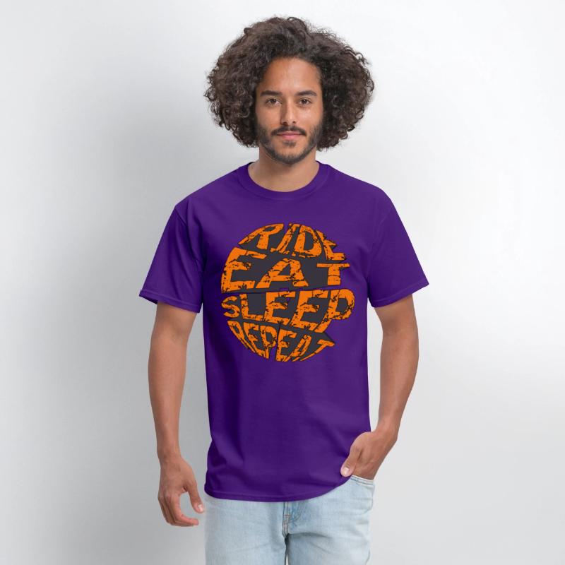 RIDE EAT SLEEP REPEAT RETRO MOUNTAIN BIKE