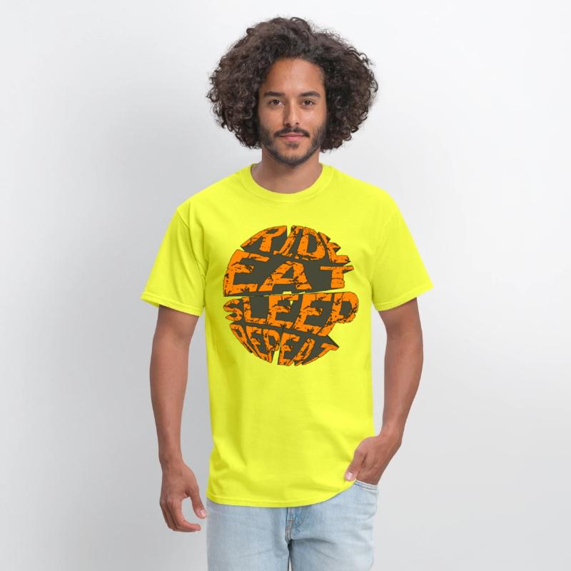 RIDE EAT SLEEP REPEAT RETRO MOUNTAIN BIKE