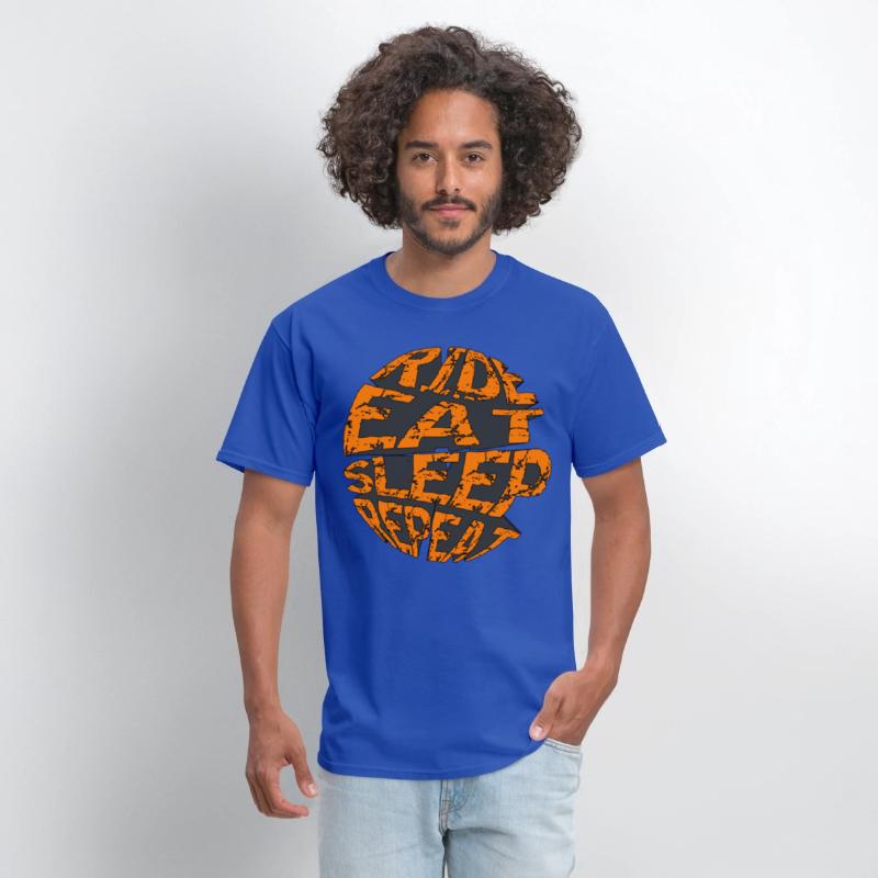 RIDE EAT SLEEP REPEAT RETRO MOUNTAIN BIKE