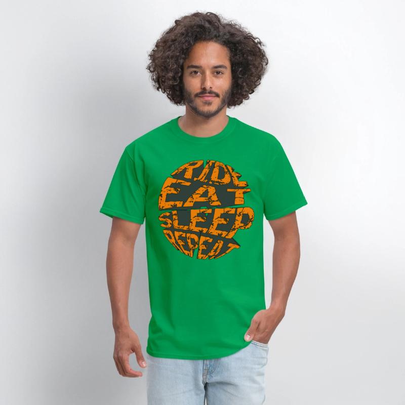 RIDE EAT SLEEP REPEAT RETRO MOUNTAIN BIKE