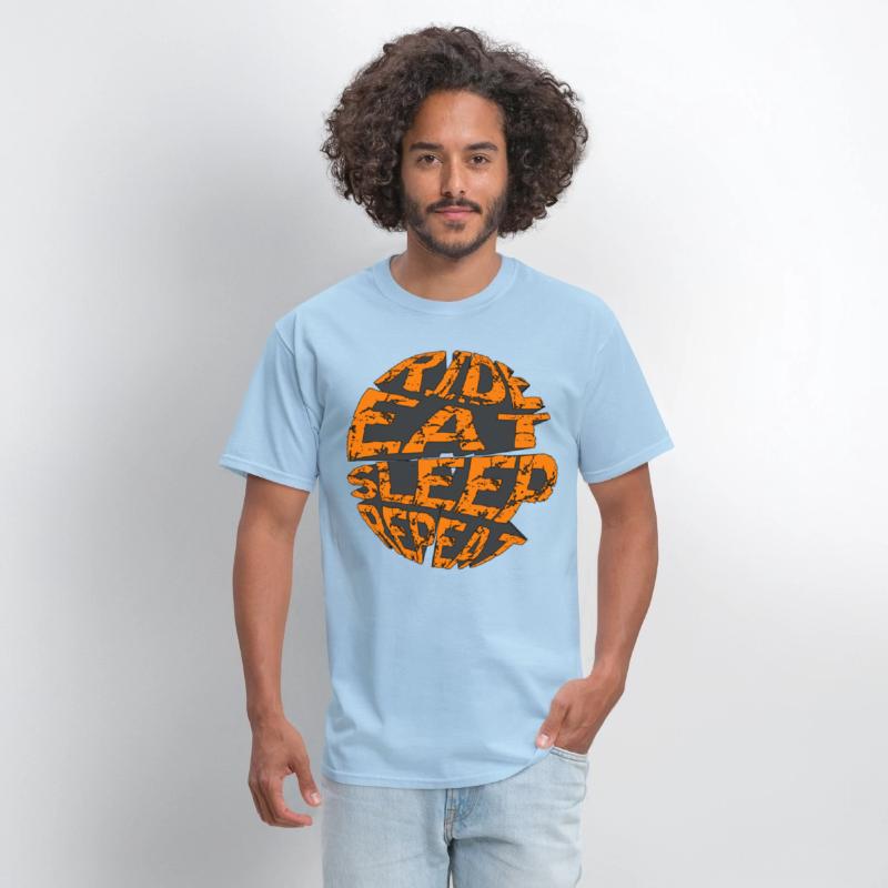 RIDE EAT SLEEP REPEAT RETRO MOUNTAIN BIKE