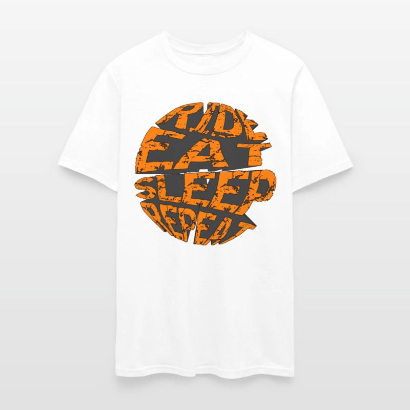 RIDE EAT SLEEP REPEAT RETRO MOUNTAIN BIKE