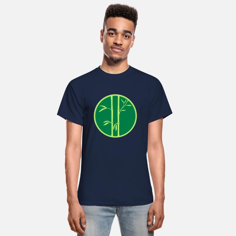 ring 2 bamboo plants circle round silhouette many