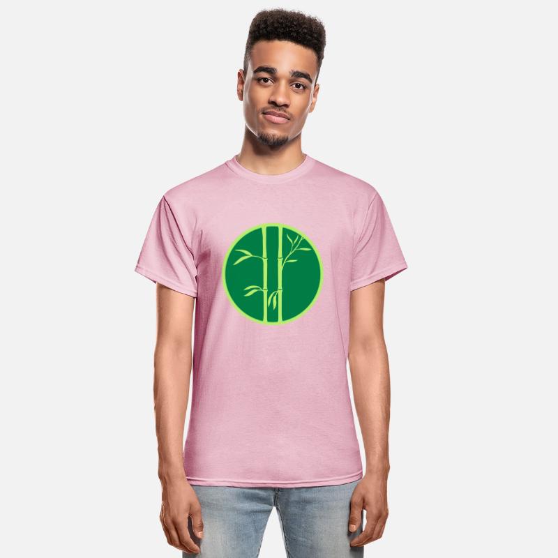 ring 2 bamboo plants circle round silhouette many