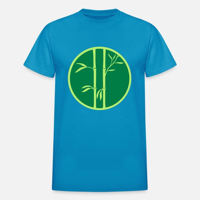 ring 2 bamboo plants circle round silhouette many