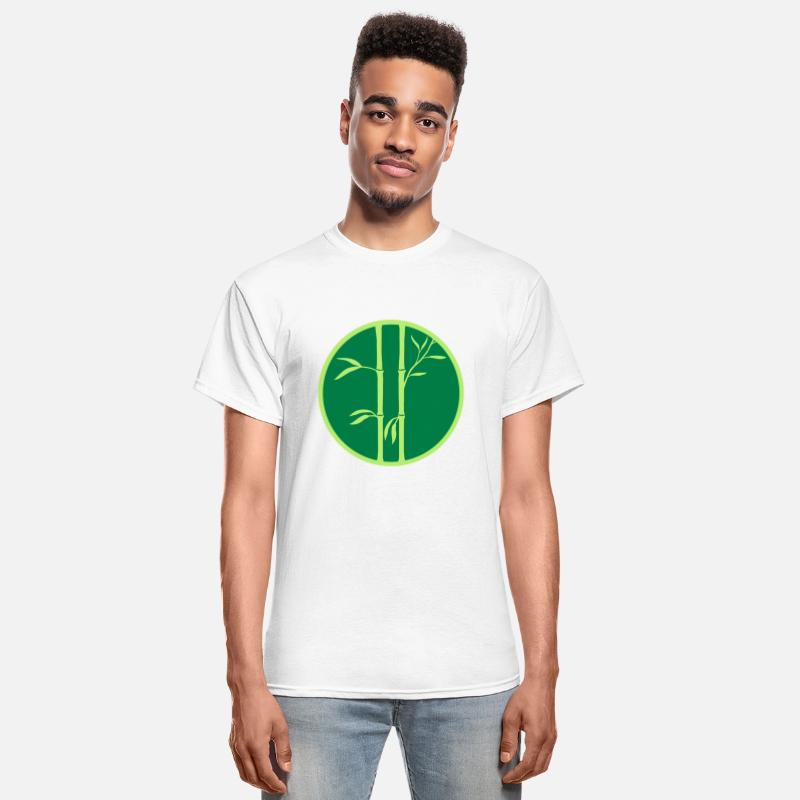 ring 2 bamboo plants circle round silhouette many