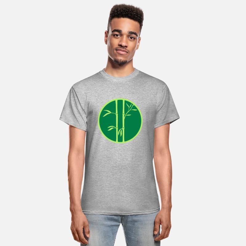 ring 2 bamboo plants circle round silhouette many