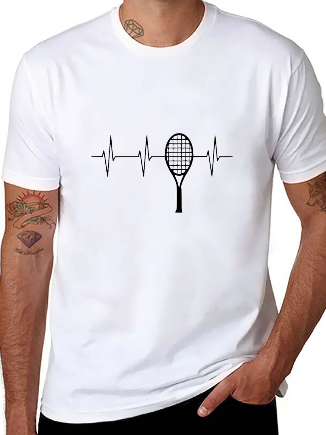 Tennis Heartbeat T-Shirt - Love of the Game