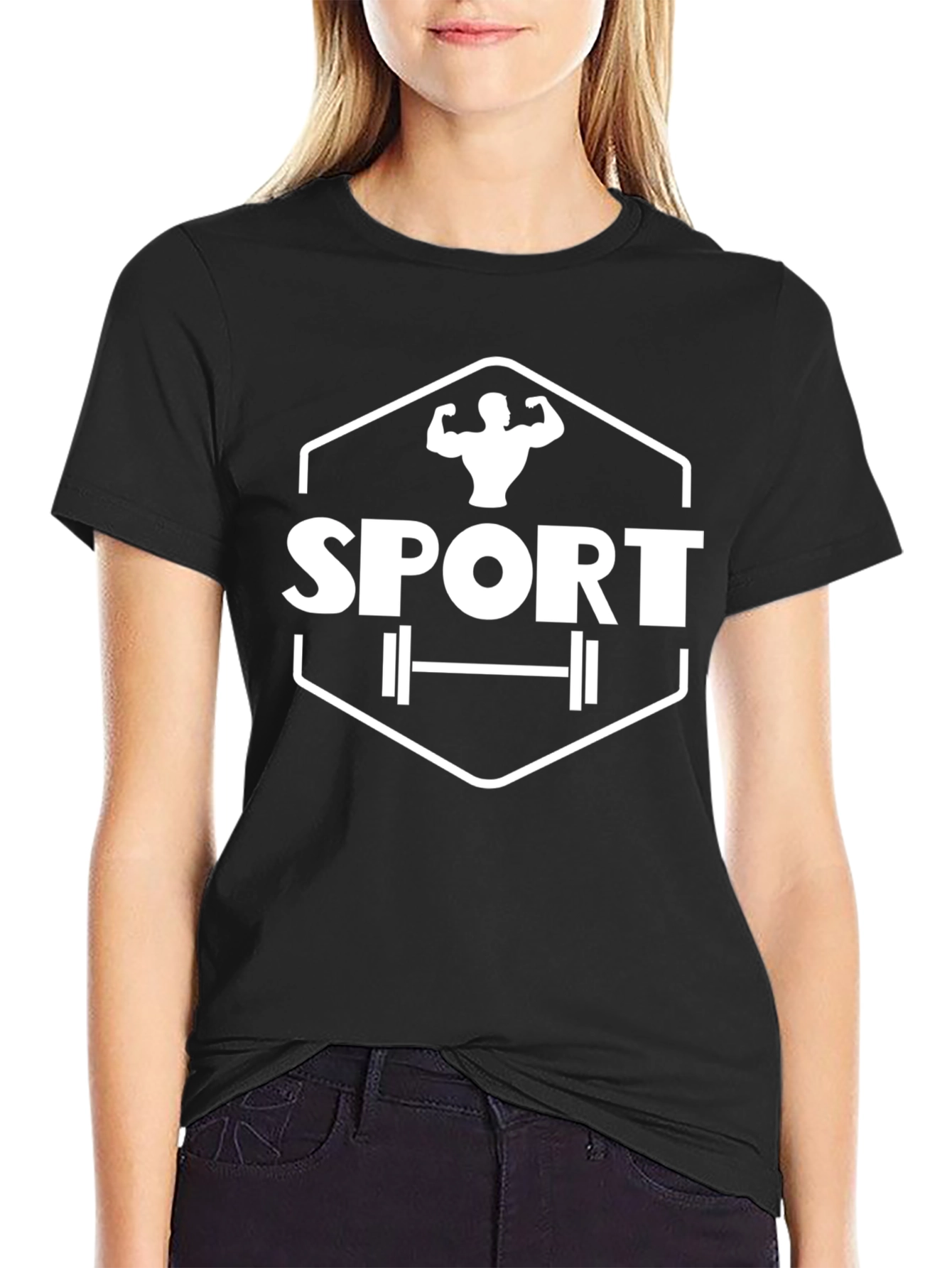 Sport Gym Fitness Black T-Shirt