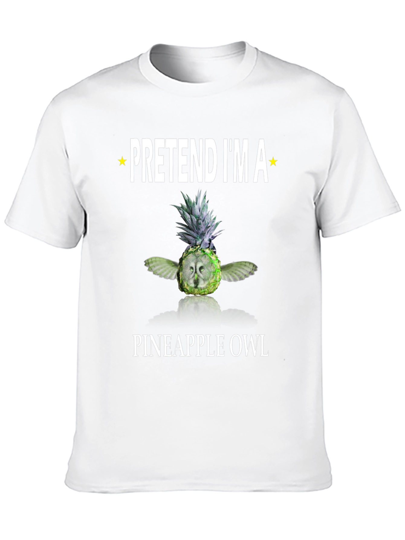 Pretend Im a Pineapple Owl Graphic T-Shirt