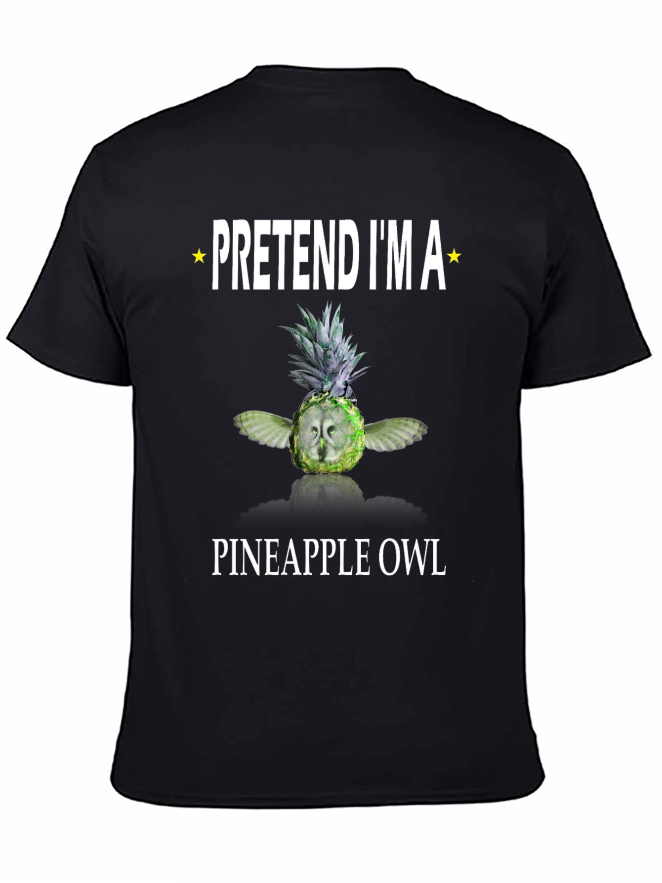Pretend Im a Pineapple Owl Graphic T-Shirt