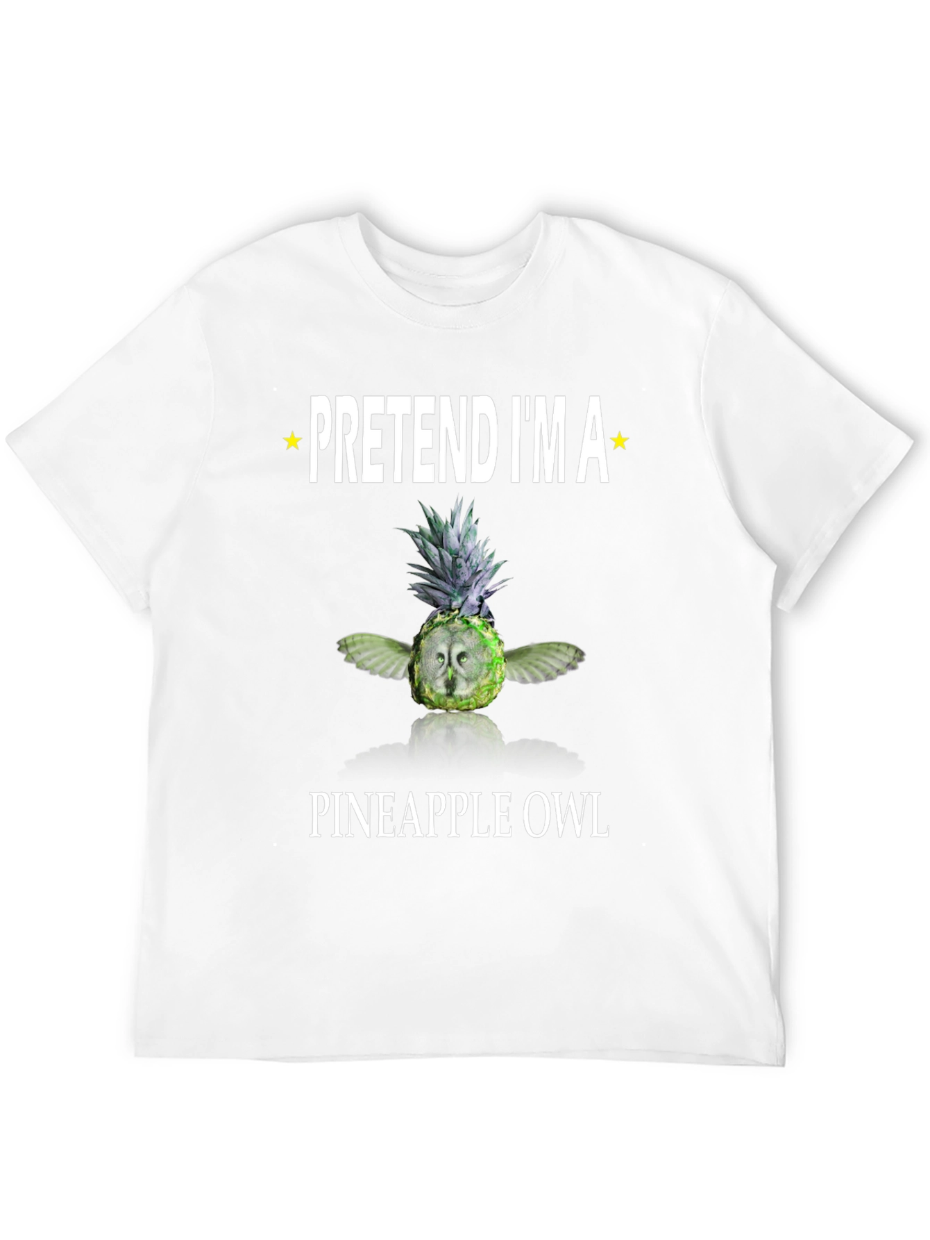 Pretend Im a Pineapple Owl Graphic T-Shirt