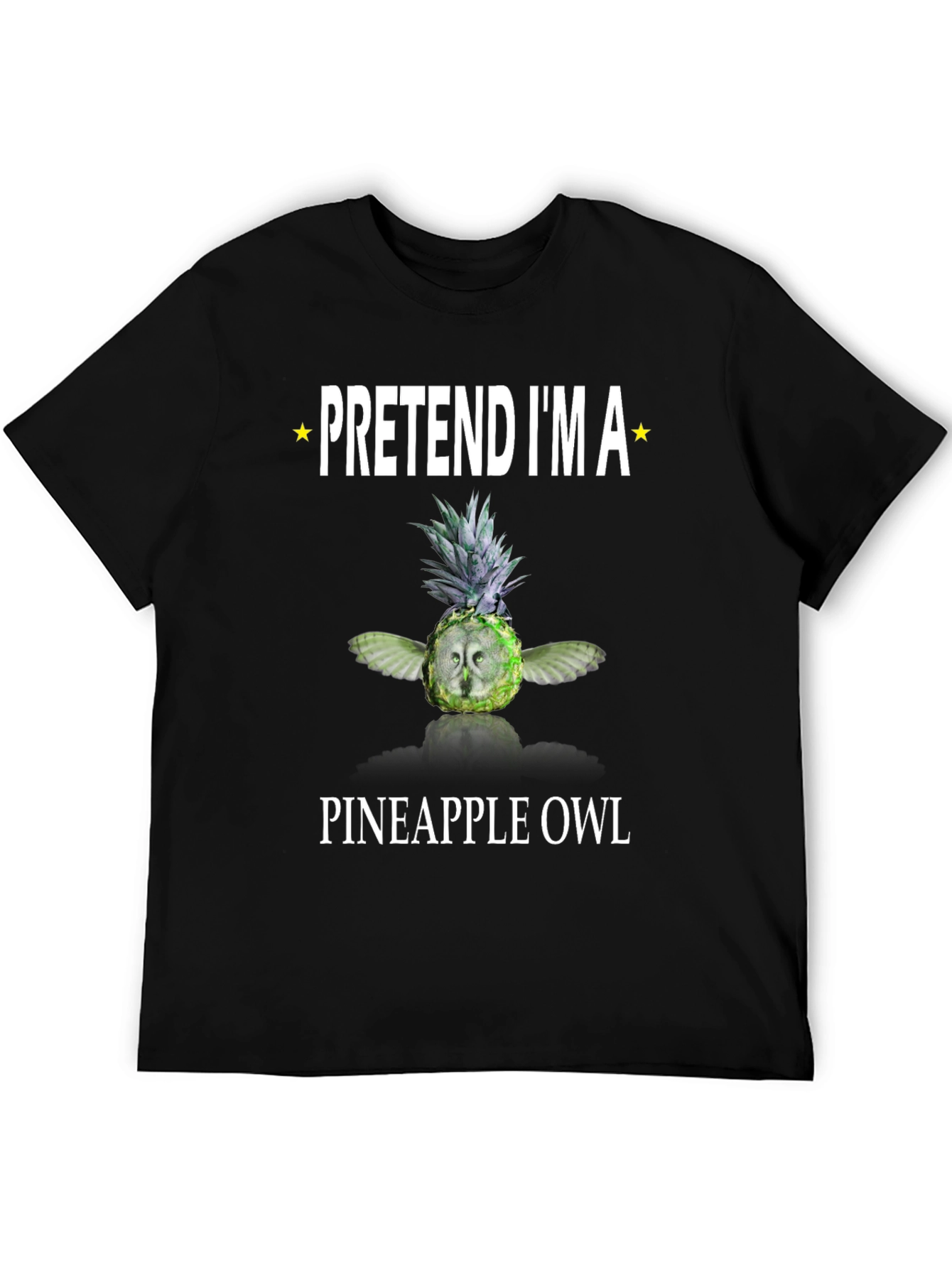 Pretend Im a Pineapple Owl Graphic T-Shirt