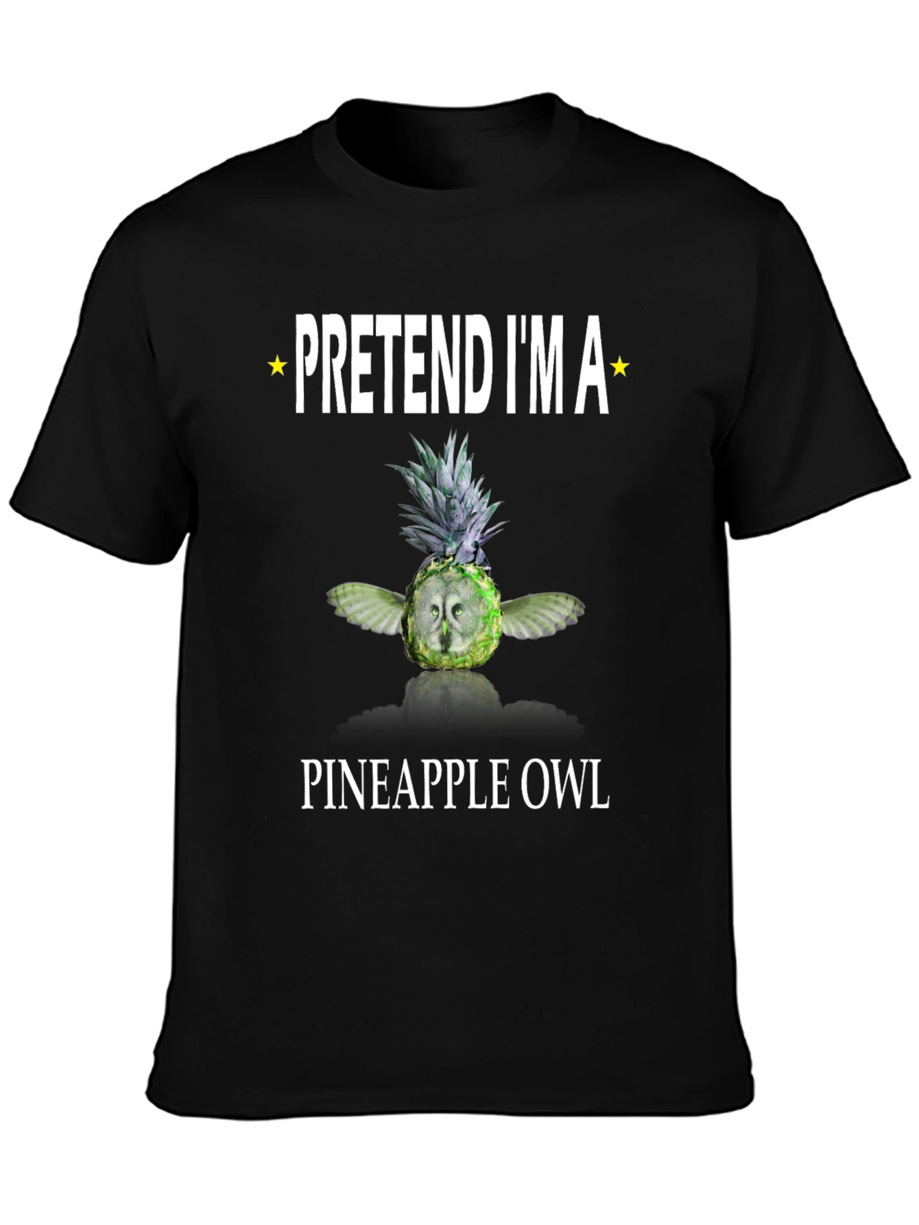 Pretend Im a Pineapple Owl Graphic T-Shirt