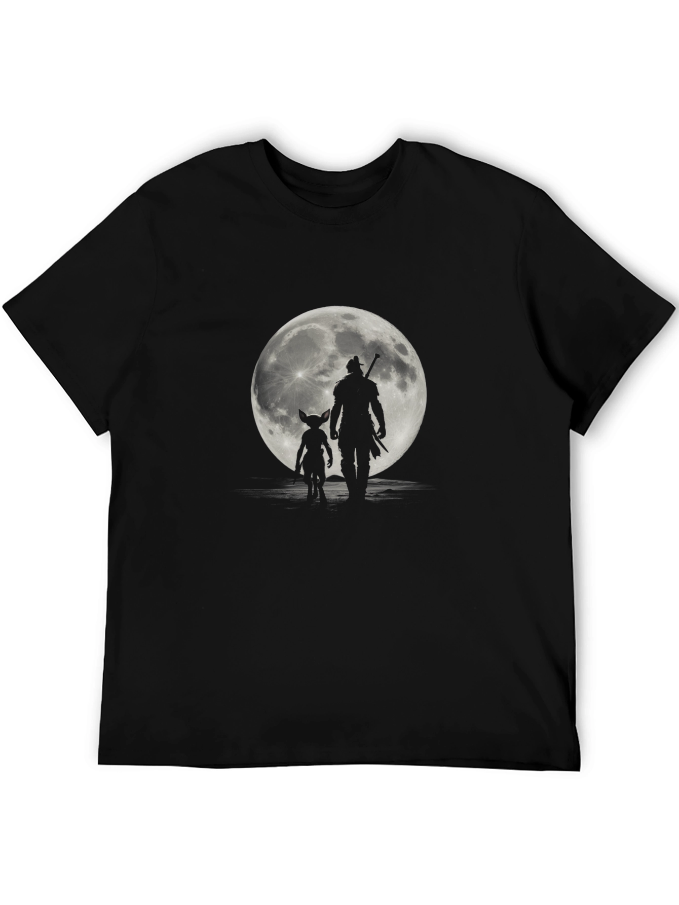 Moonlit Duo Black Graphic Tee