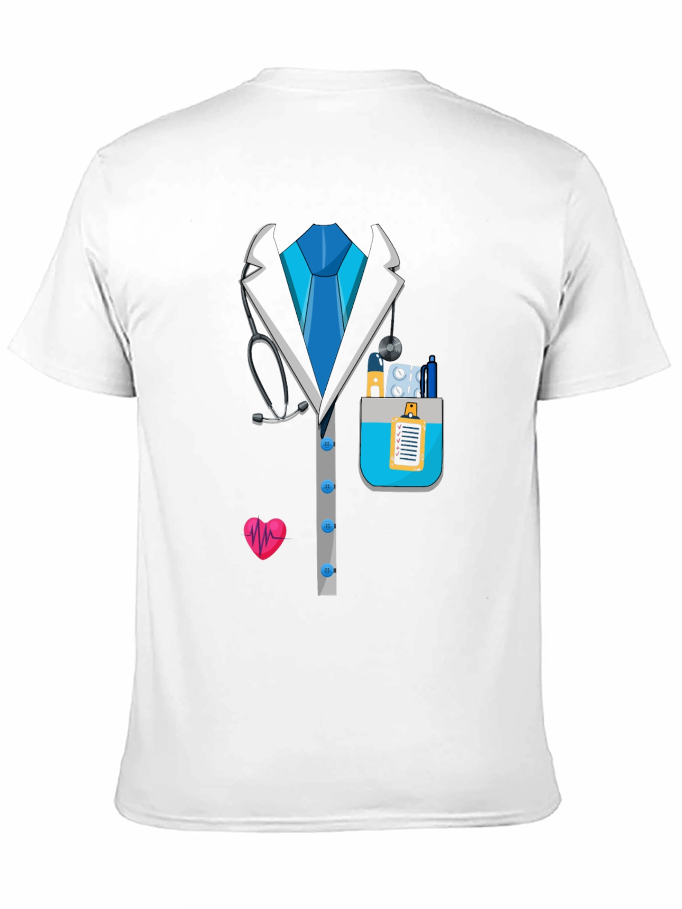 Doctor Costume T-Shirt - Novelty Medical Design