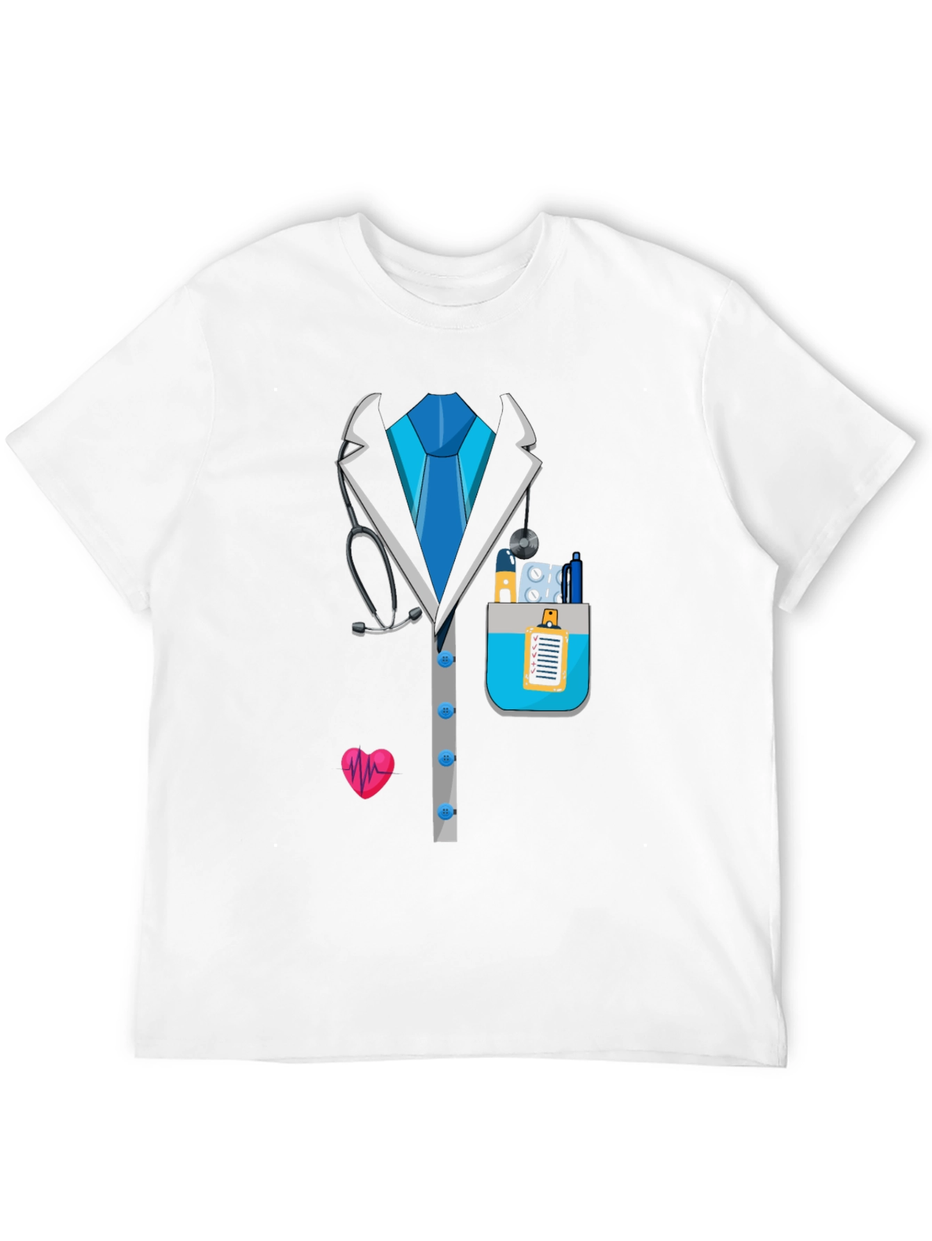 Doctor Costume T-Shirt - Novelty Medical Design