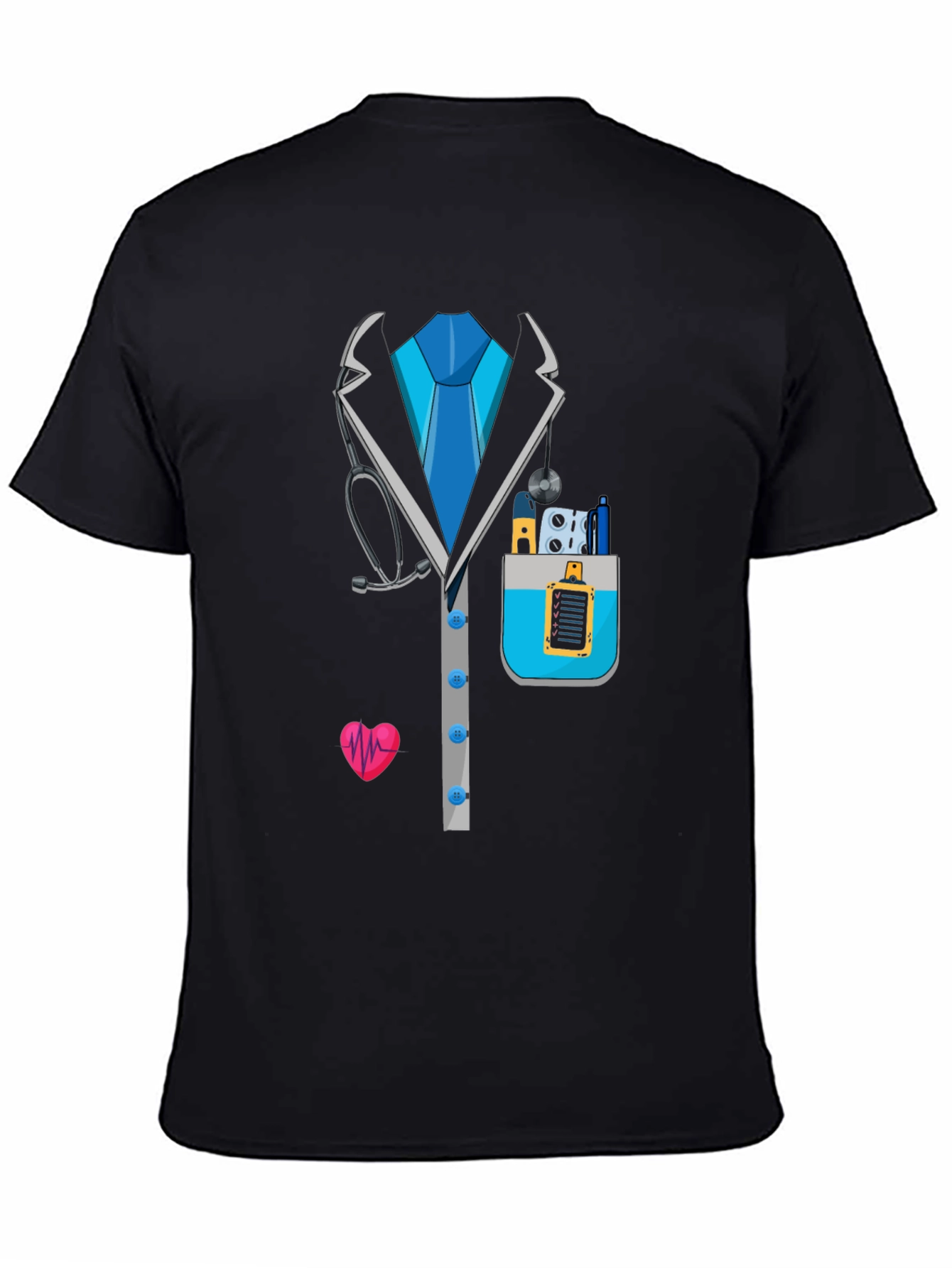 Doctor Costume T-Shirt - Novelty Medical Design