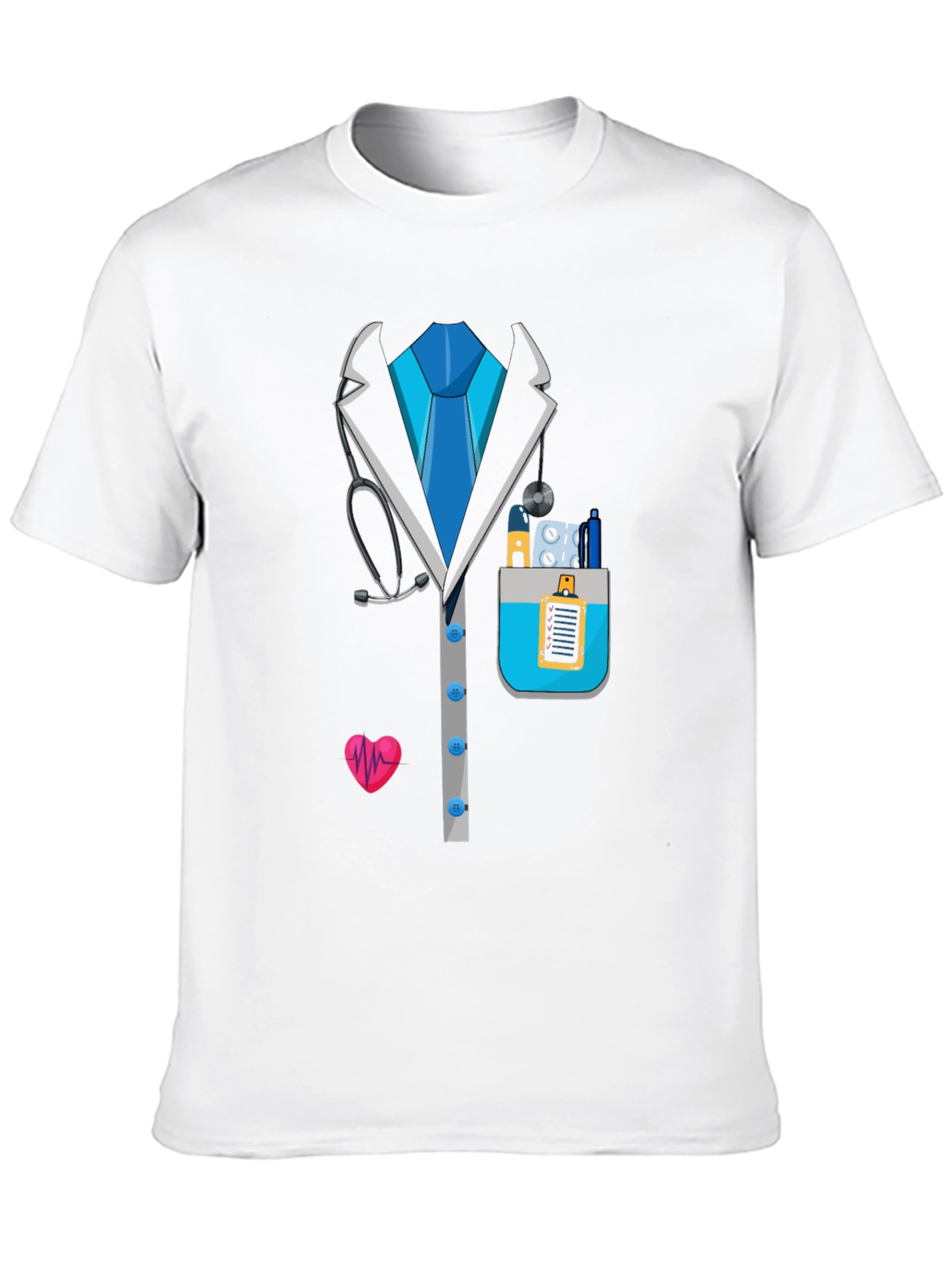 Doctor Costume T-Shirt - Novelty Medical Design