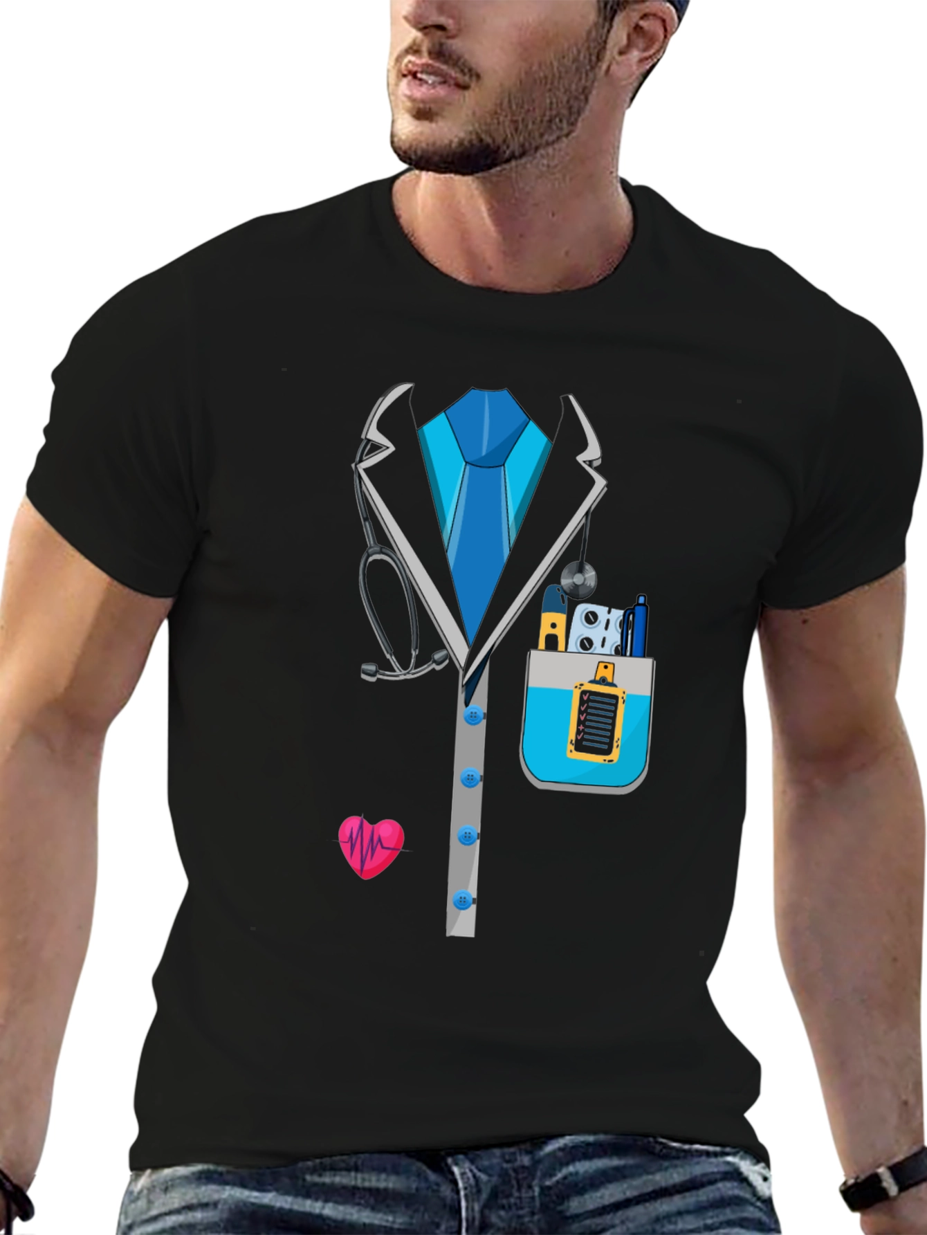 Doctor Costume T-Shirt - Novelty Medical Design
