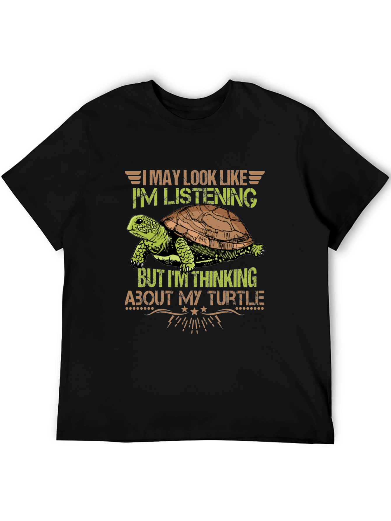 Thinking About My Turtle Graphic Tee