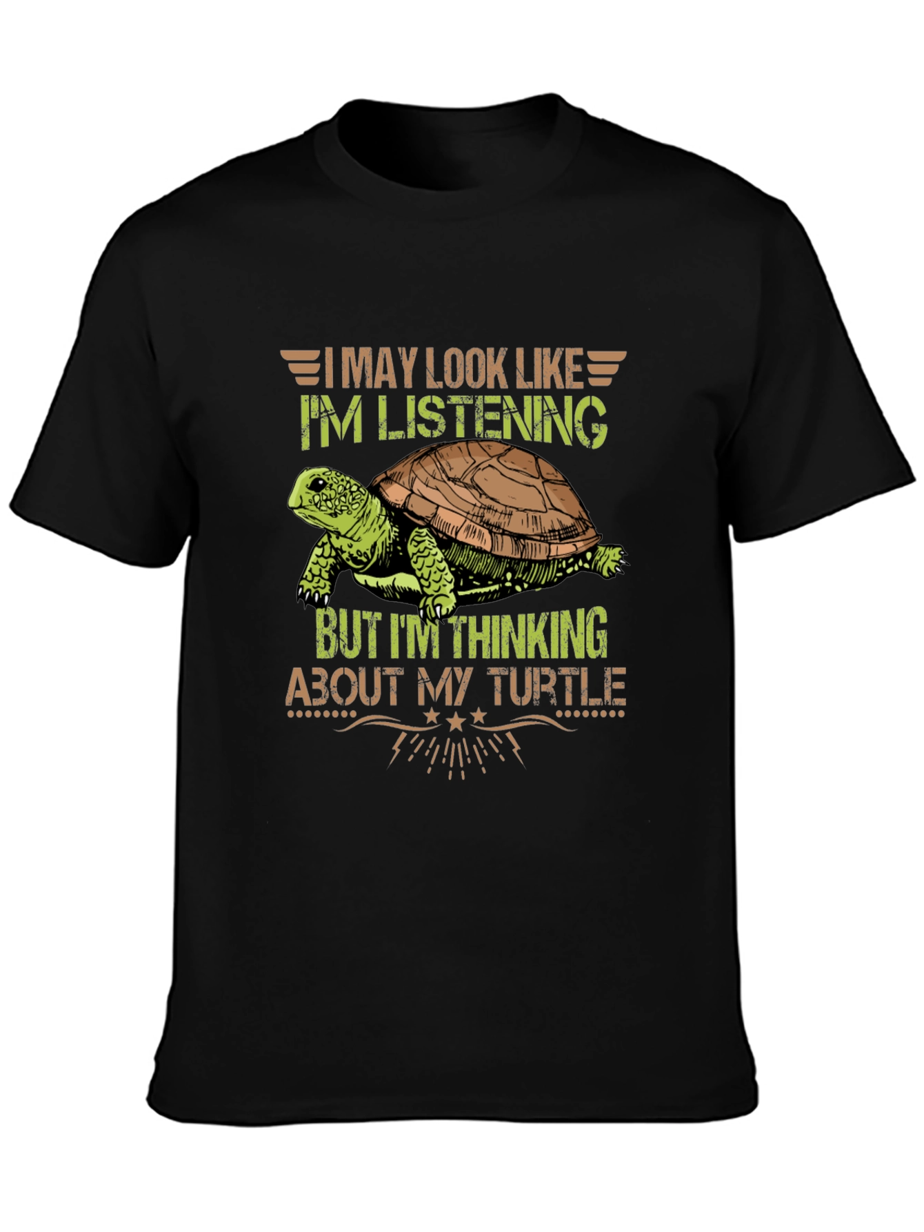 Thinking About My Turtle Graphic Tee