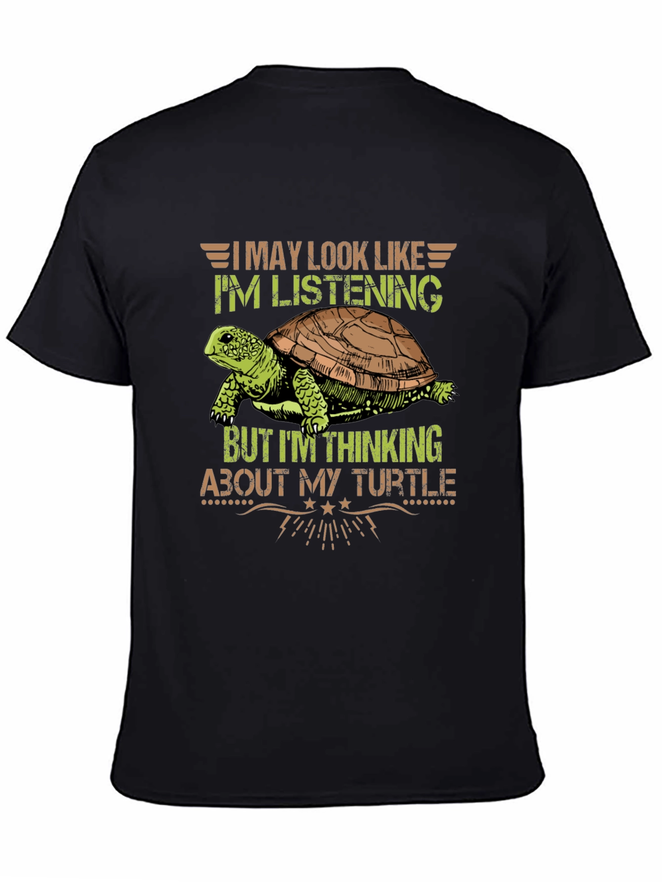 Thinking About My Turtle Graphic Tee