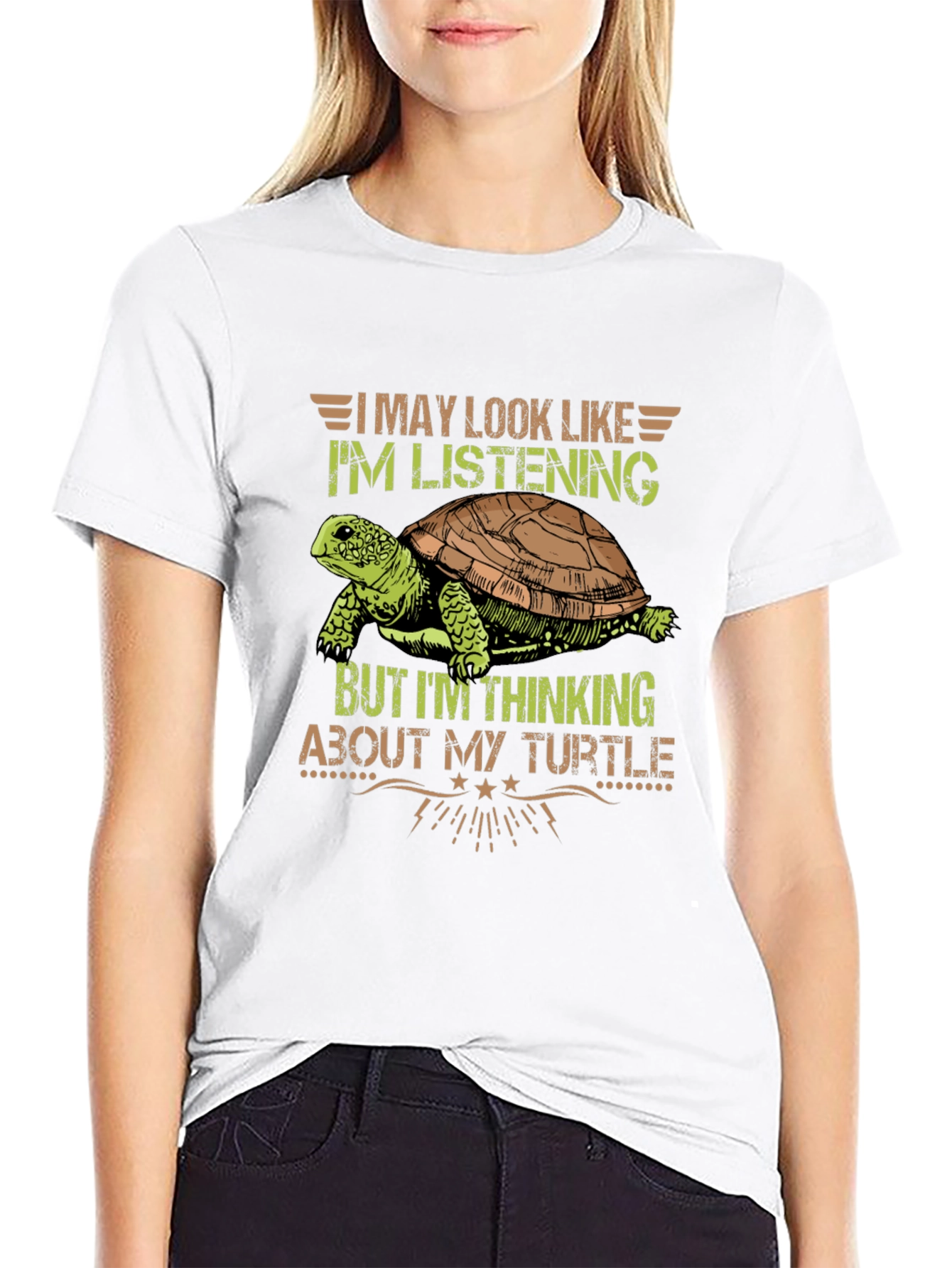 Thinking About My Turtle Graphic Tee