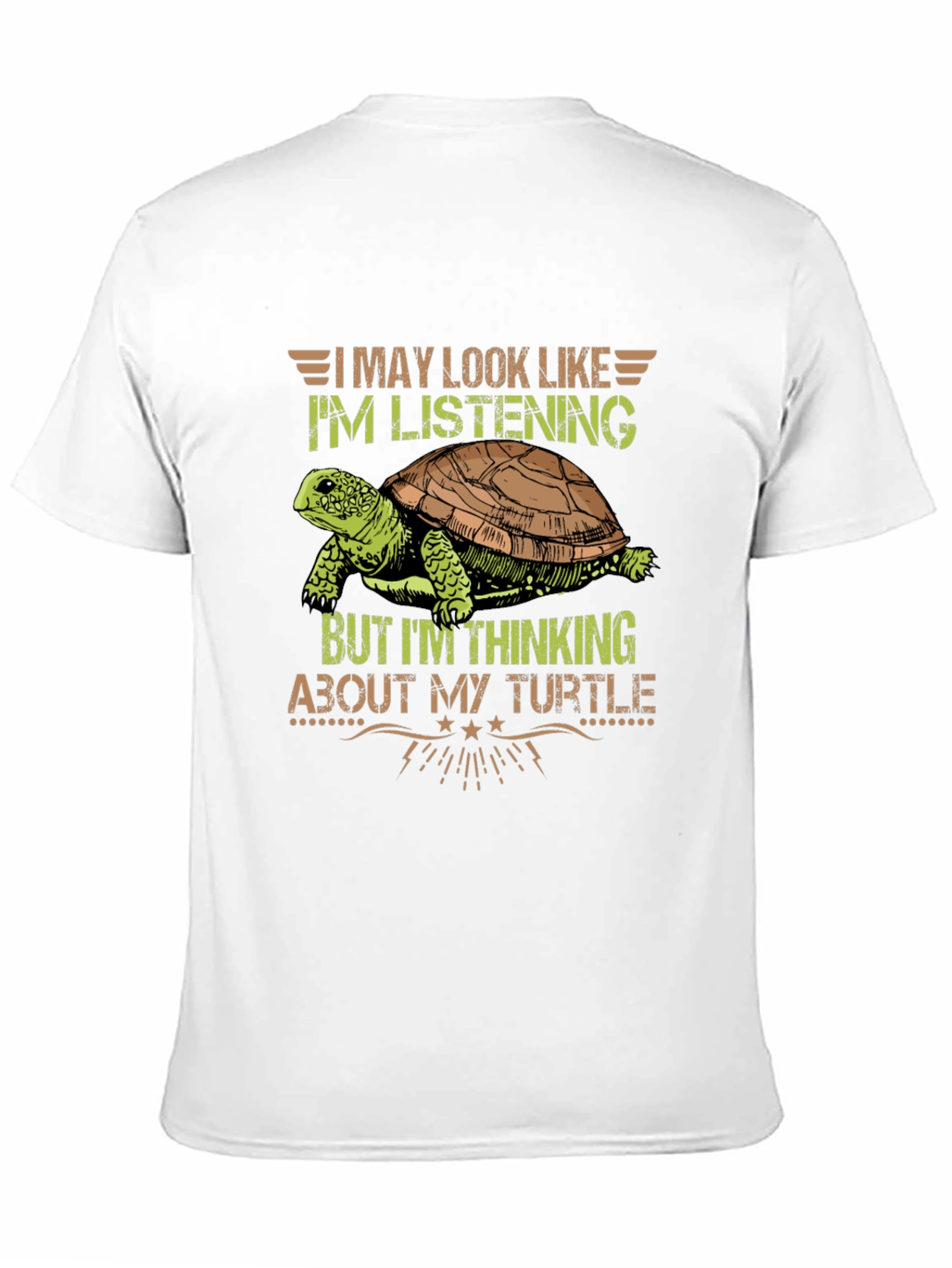 Thinking About My Turtle Graphic Tee