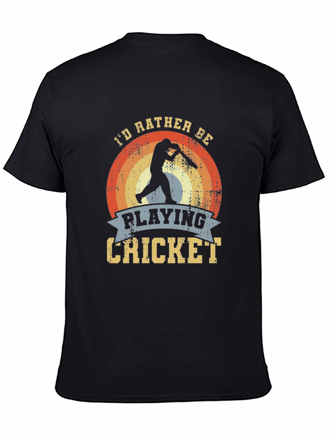 Cricket Player Graphic T-Shirt