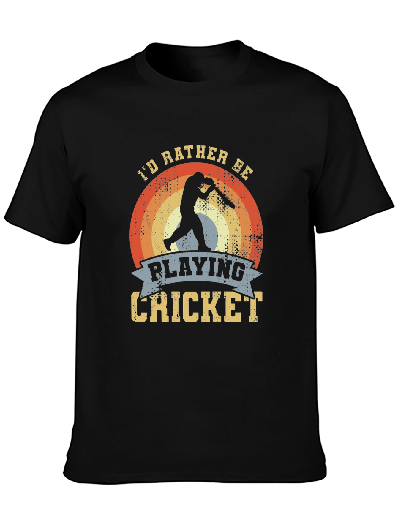 Cricket Player Graphic T-Shirt