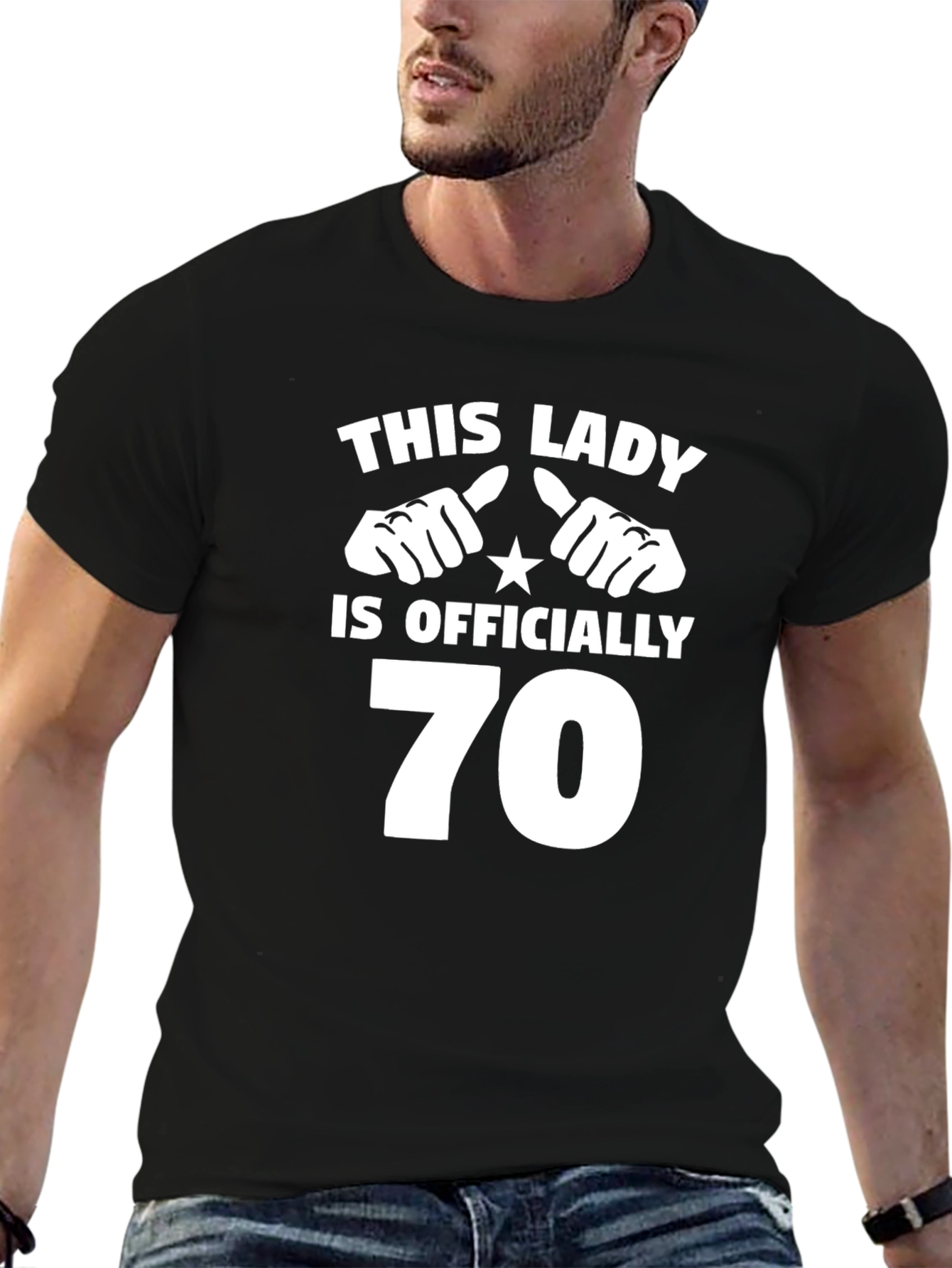 Funny 70th Birthday Lady T-Shirt Gift
