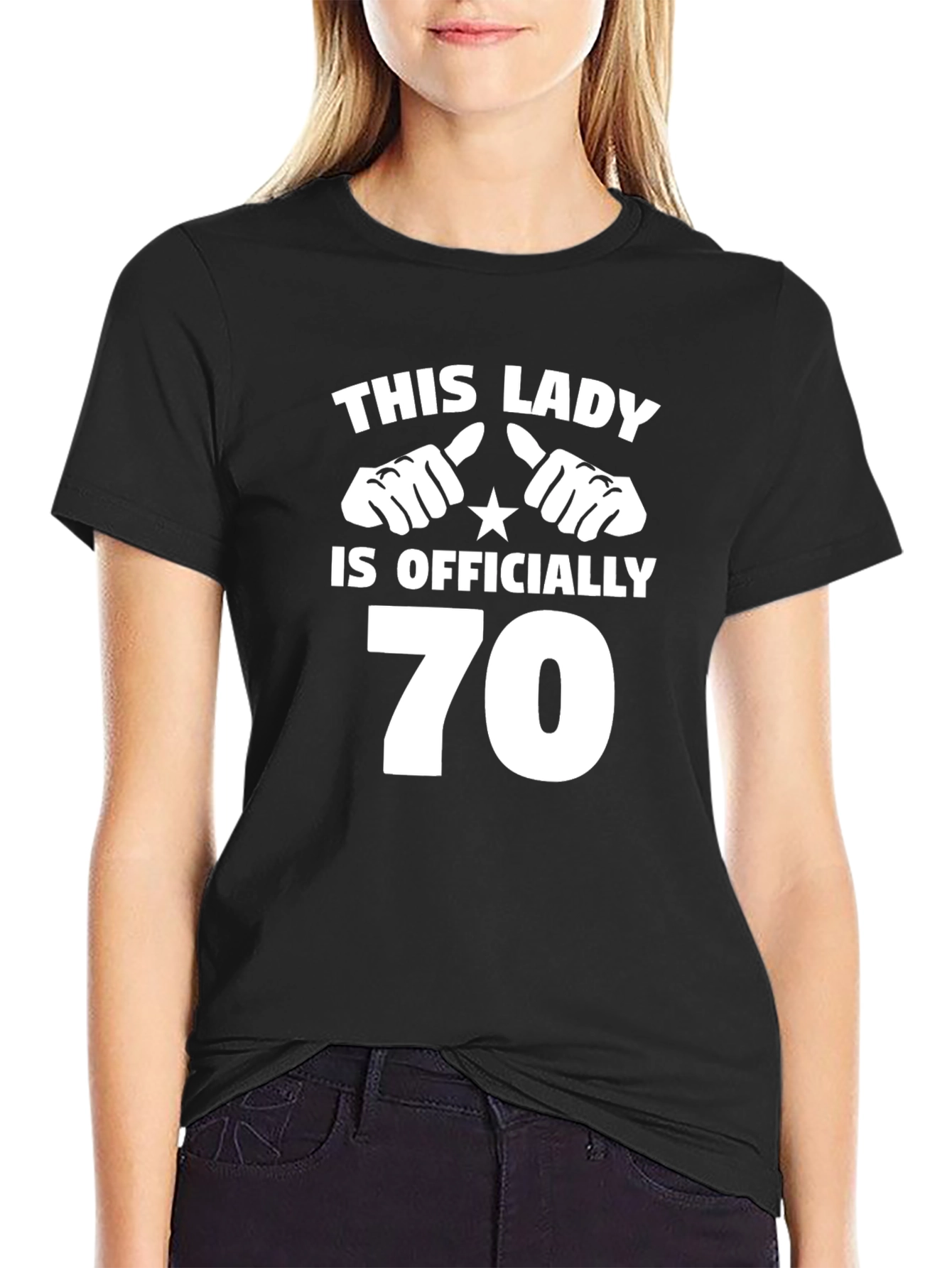 Funny 70th Birthday Lady T-Shirt Gift