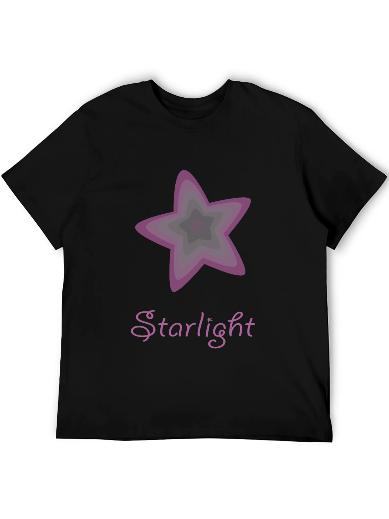 Starlight Graphic Tee - Stylish Mens Black T-Shirt