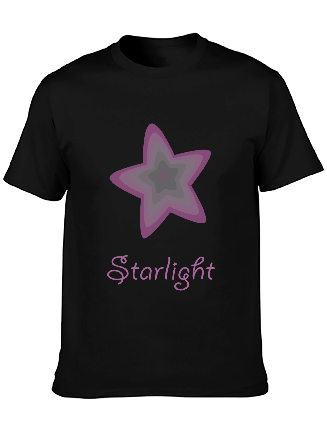 Starlight Graphic Tee - Stylish Mens Black T-Shirt