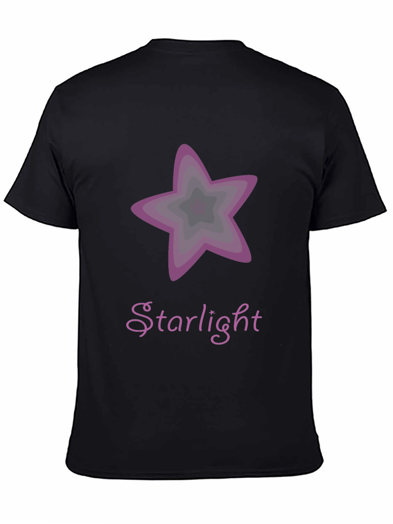 Starlight Graphic Tee - Stylish Mens Black T-Shirt