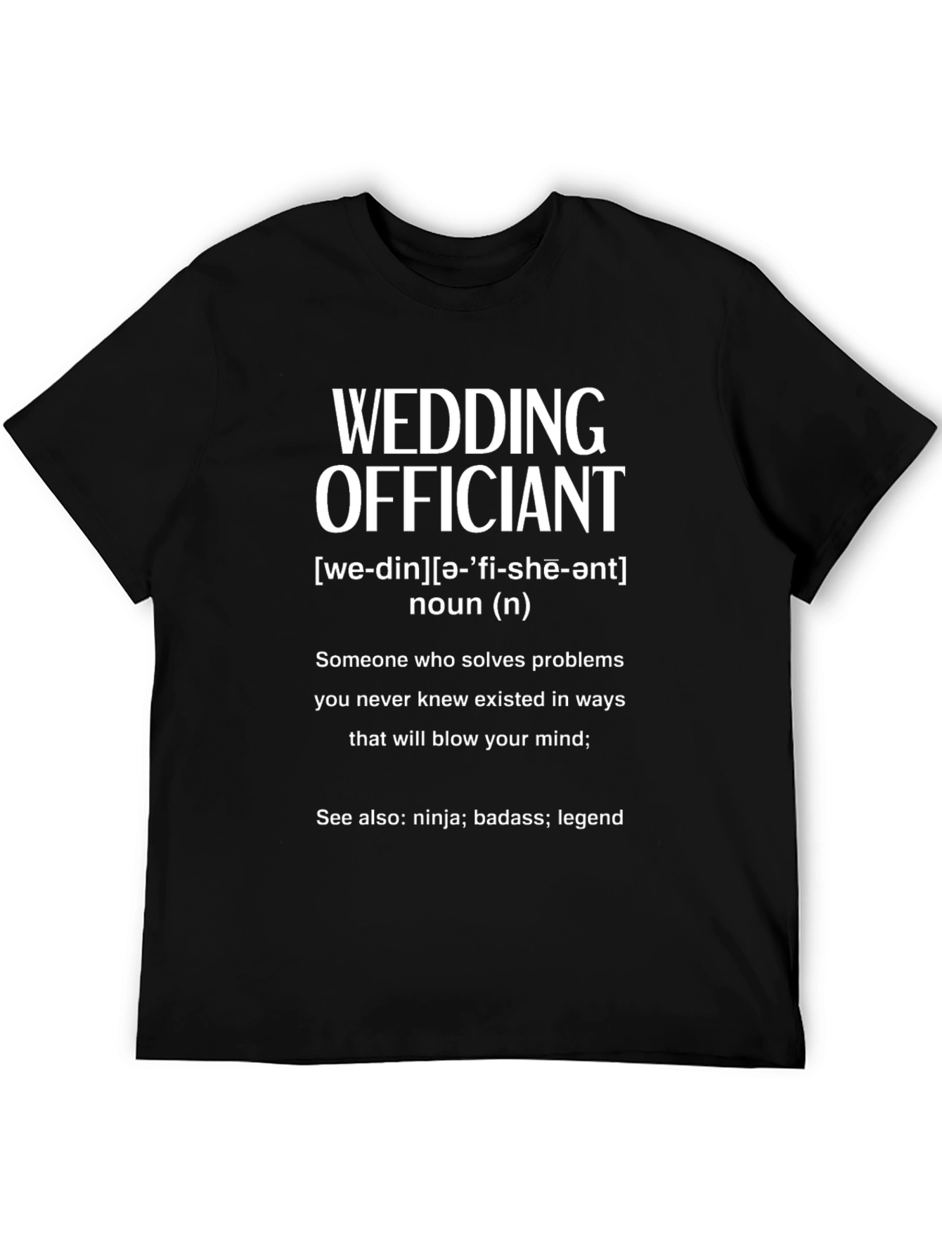 Wedding Officiant Definition T-Shirt