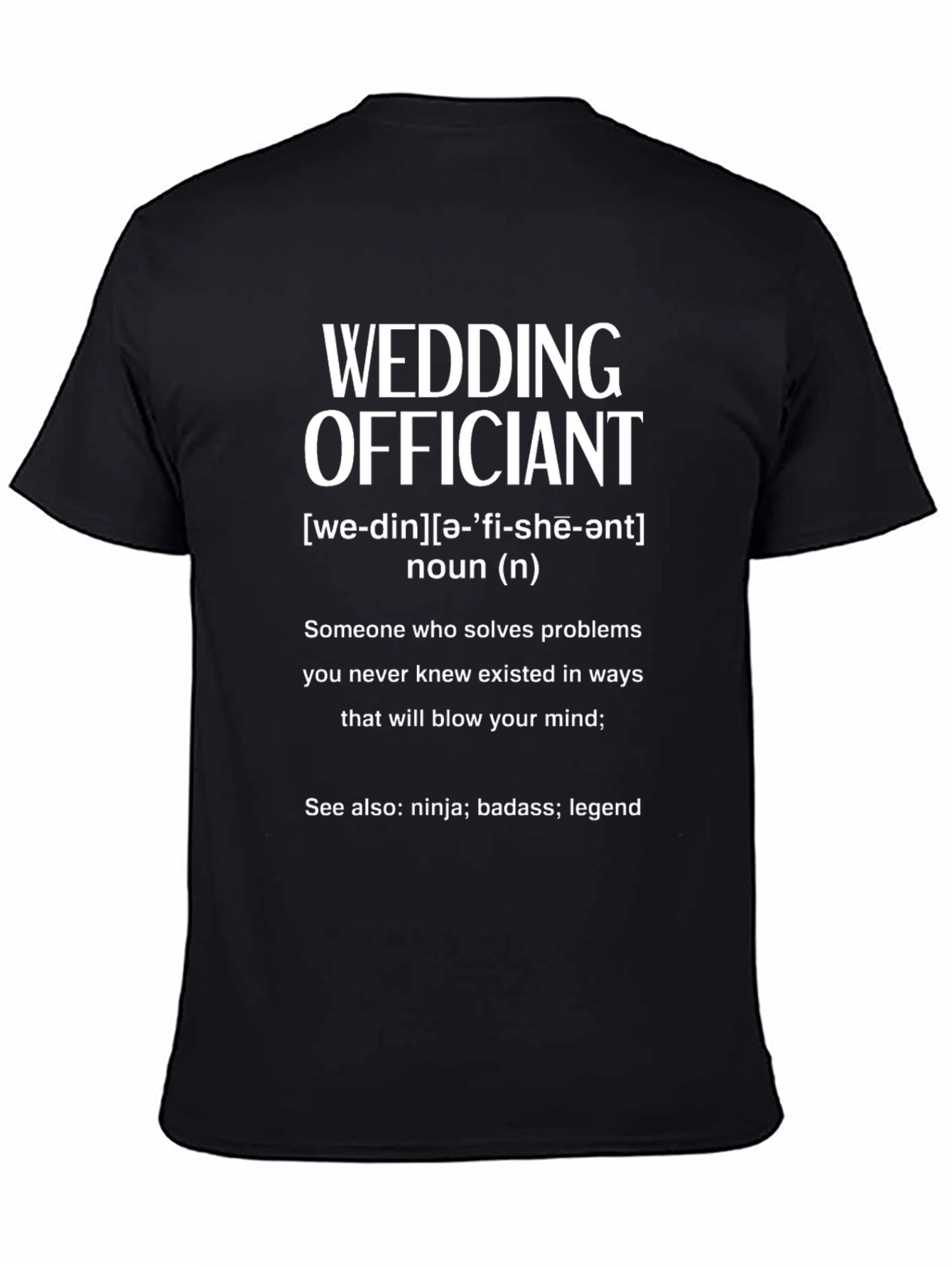 Wedding Officiant Definition T-Shirt