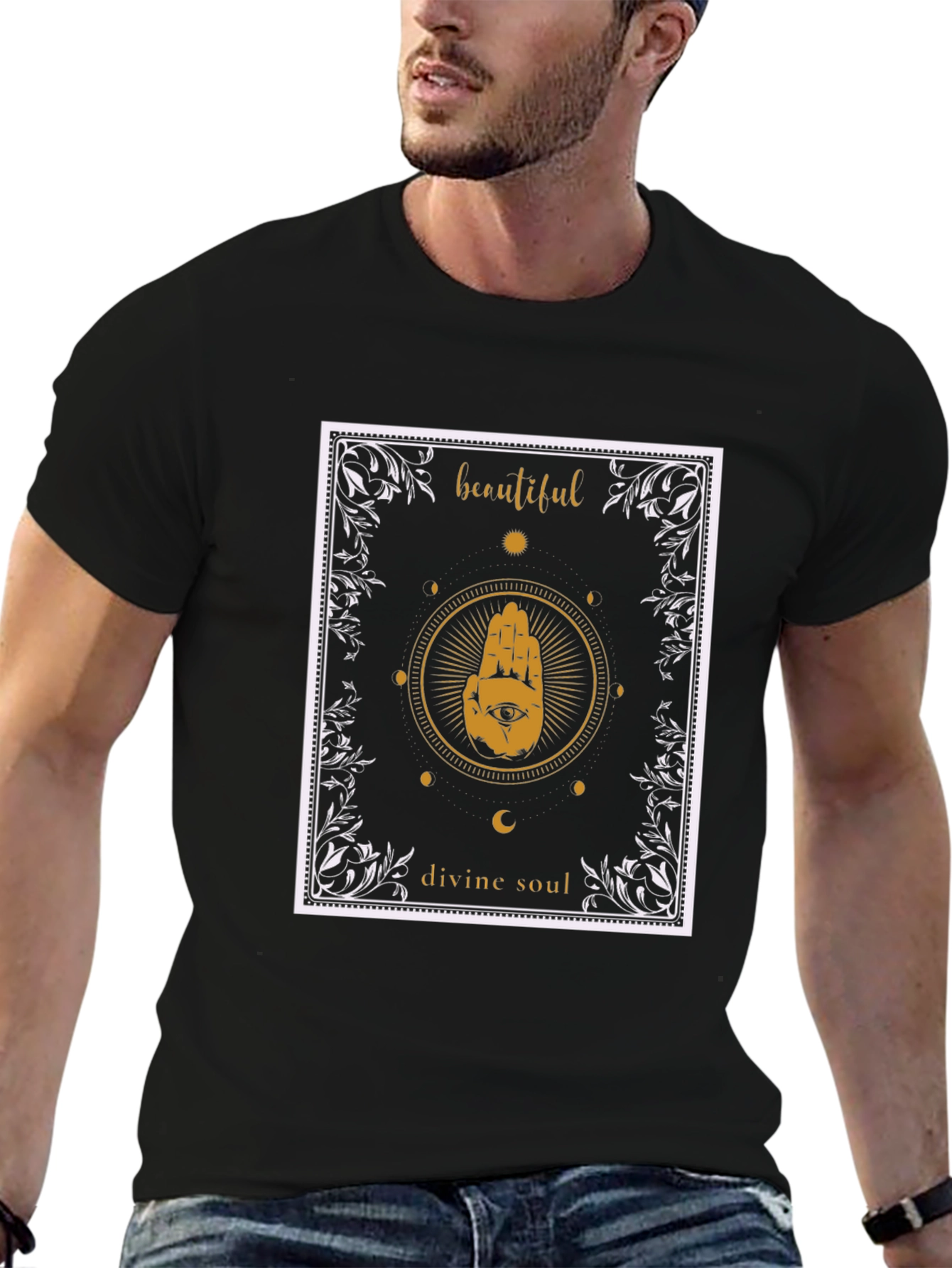 Mystic Hand Graphic T-Shirt - Beautiful Divine Soul Tee