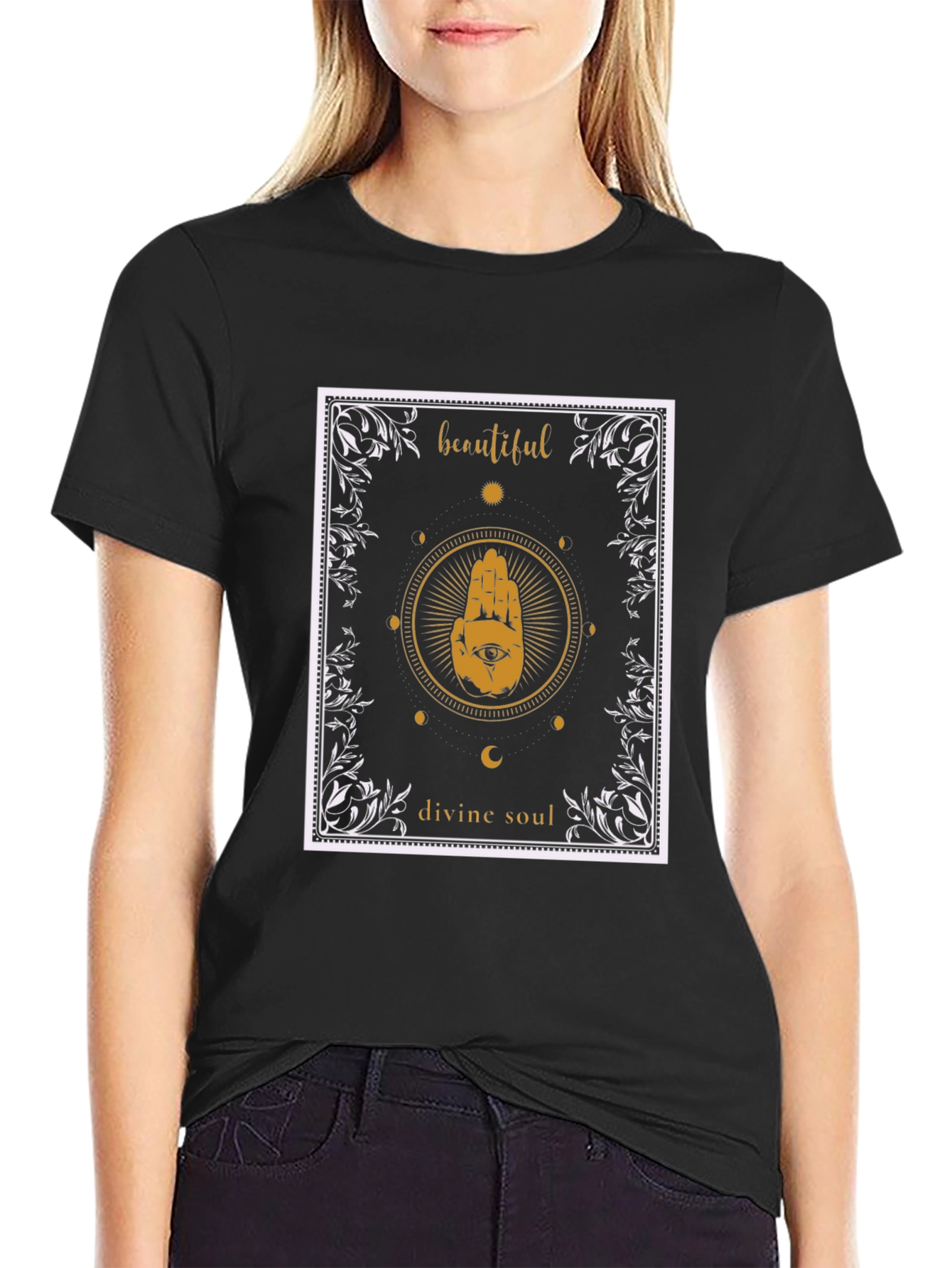 Mystic Hand Graphic T-Shirt - Beautiful Divine Soul Tee